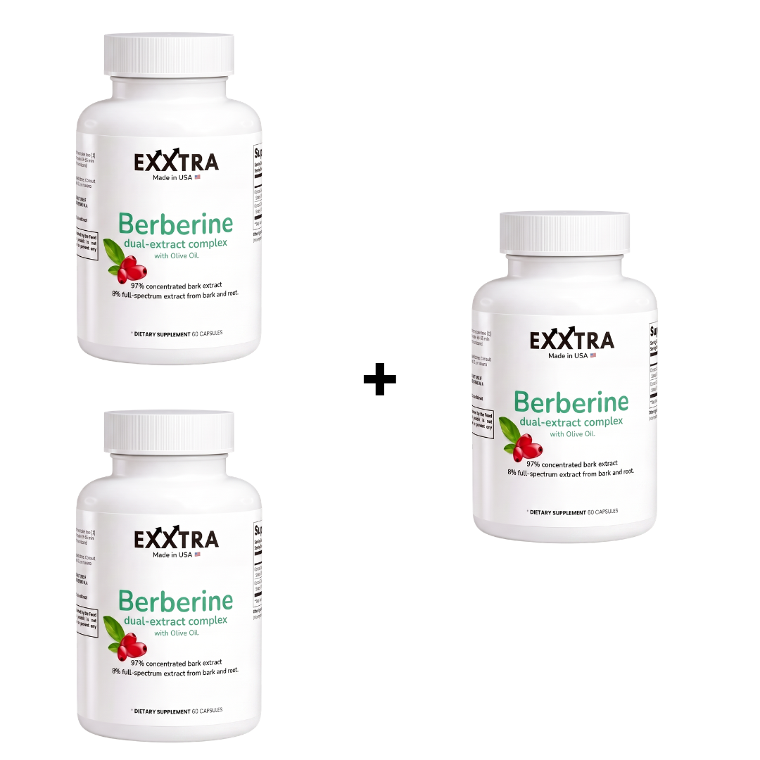 Exxtra Berberine -3X (BUY 2 GET 1 FREE)