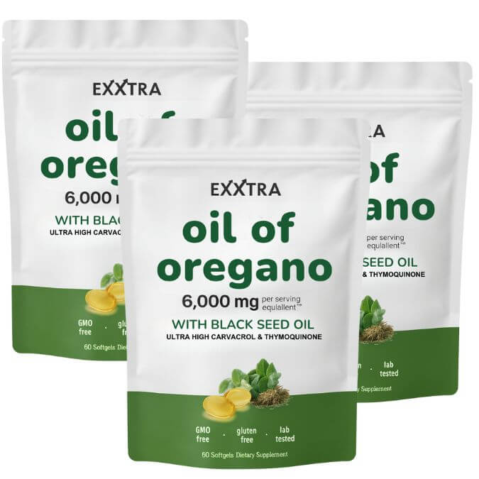 Exxtra Oil of Oregano — 3 Bottles