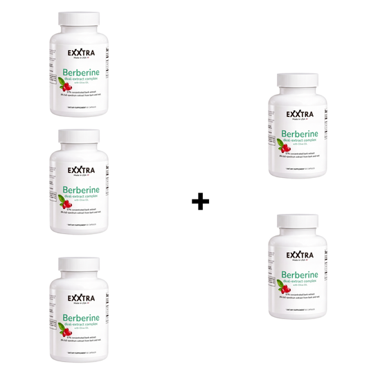 Exxtra Berberine - 5X (BUY 3 GET 2 FREE)
