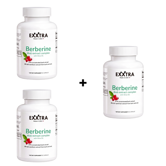 Exxtra Berberine -3X (BUY 2 GET 1 FREE)