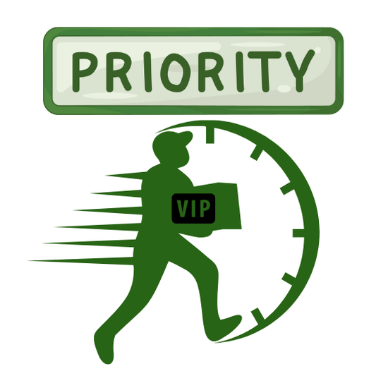 VIP Priority Processing+ Skip The Line + Shipping Insurance